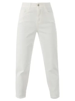 Sexy Sense Pantaloni jeans donna mom fit - bianco