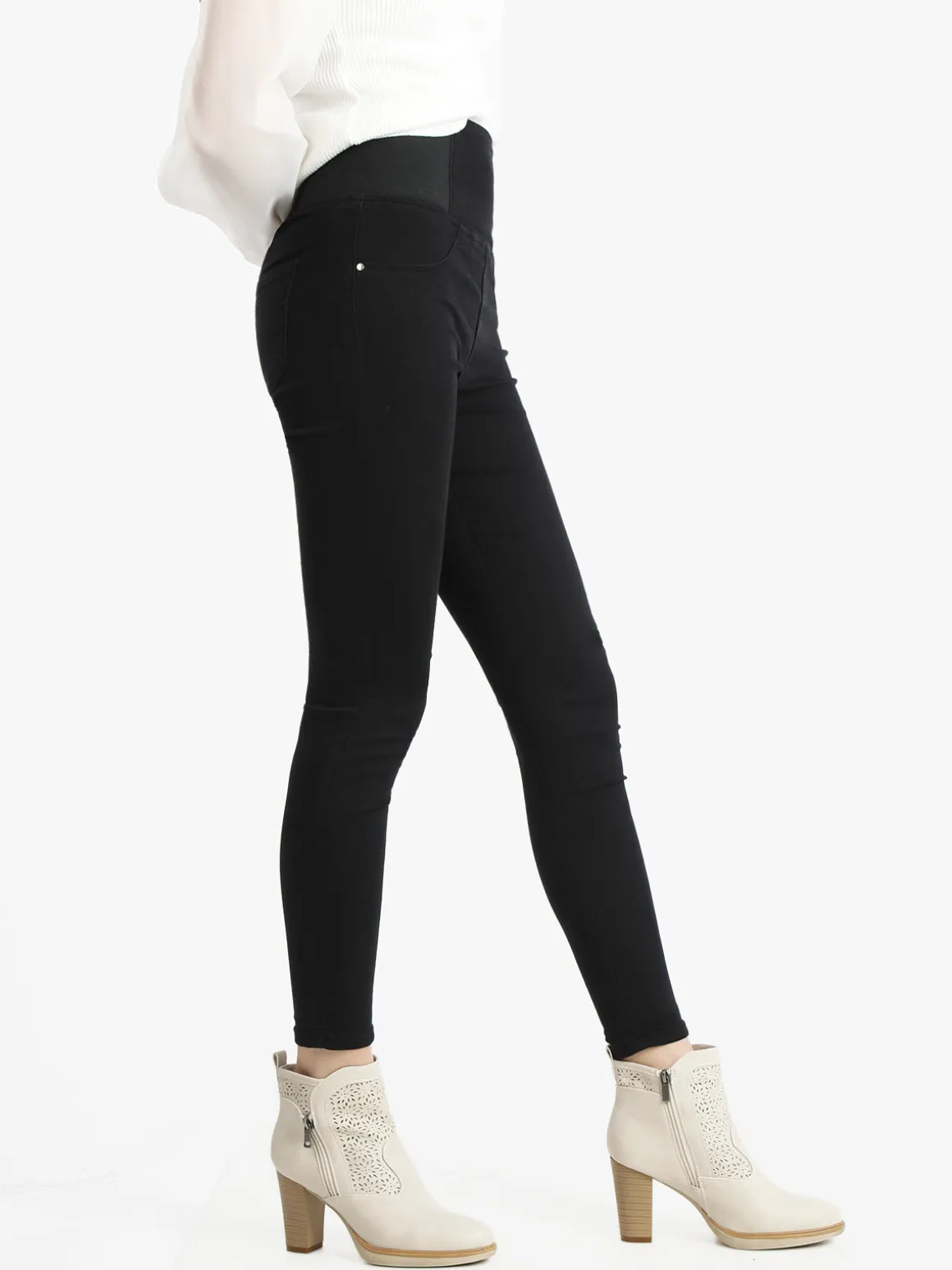 Sexy Sense Pantaloni skinny da donna a vita elasticizzata