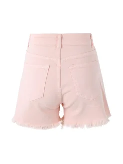 Sexy Sense Shorts donna sfrangiati a vita alta - rosa