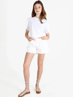 Sexy Sense Shorts donna sfrangiati a vita alta