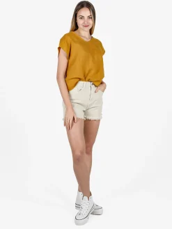 Sexy Sense Shorts donna sfrangiati a vita alta