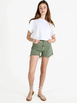 Sexy Sense Shorts donna sfrangiati a vita alta