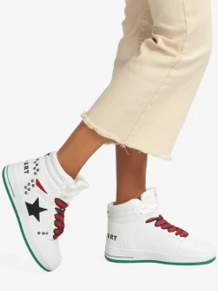 Shop Art BASKET HAILEY Sneakers alte donna con borchie