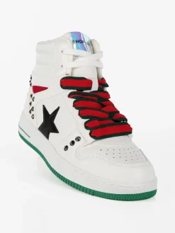 Shop Art BASKET HAILEY Sneakers alte donna con borchie
