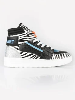 Shop Art BASKET HAILEY Sneakers alte donna zebrate/glitter