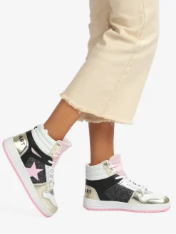 Shop Art BASKET HAILEY Sneakers alte donna bicolor