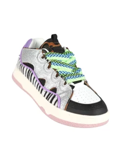 Shop Art CHUNKY WHOOPI Sneakers animalier donna con glitter