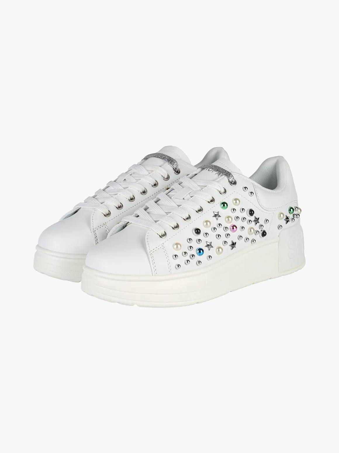 Shop Art KIM Sneakers donna con borchie e perle