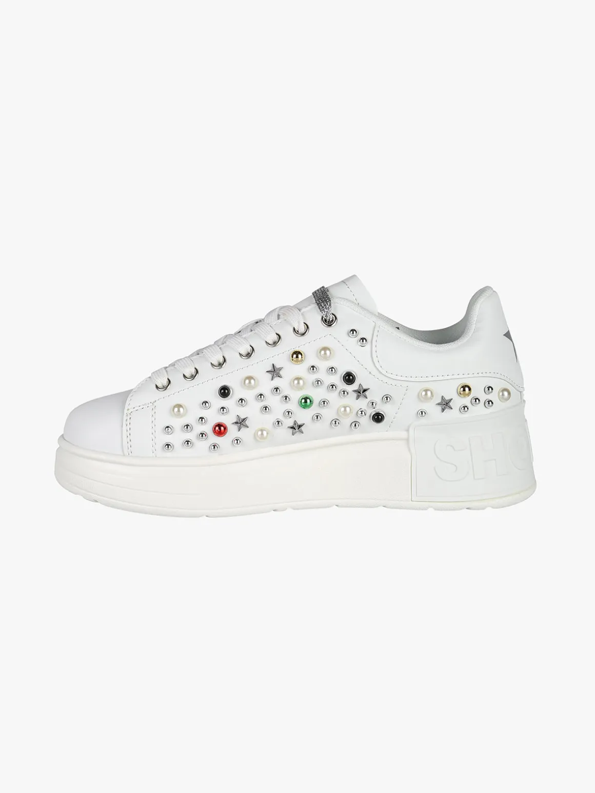 Shop Art KIM Sneakers donna con borchie e perle