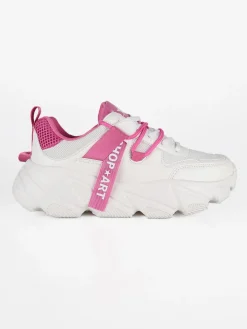 Shop Art Sneakers chunky con inserti a contrasto