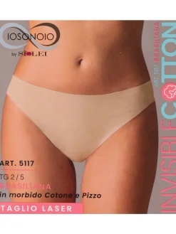 Sielei Brasiliana taglio laser in cotone e pizzo