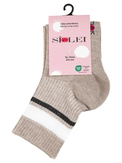 Sielei Calze corte tennis da donna - beige