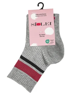 Sielei Calze corte tennis da donna - grigio