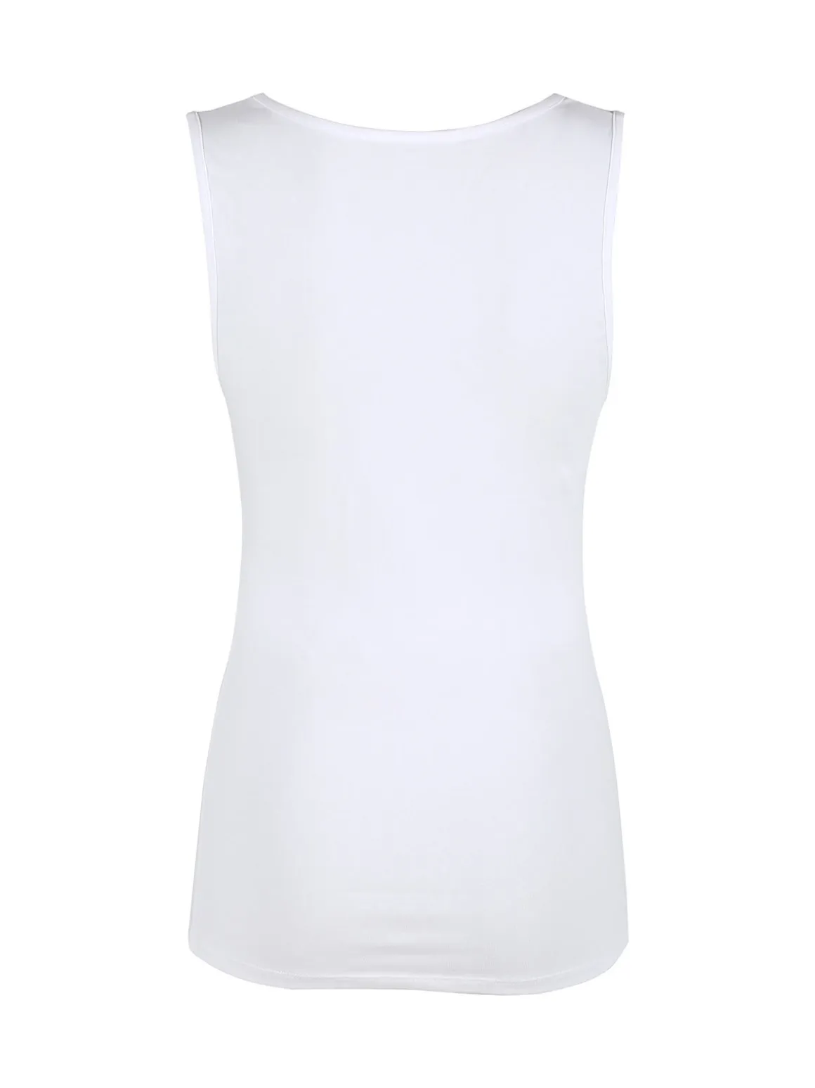 Sielei 1436 Canotta donna spalla larga in cotone bio