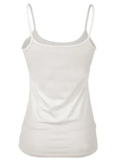 Sielei 1430 Canotta donna spallina sottile in cotone bio