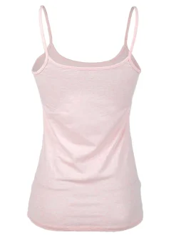 Sielei 1430 Canotta donna spallina sottile in cotone bio