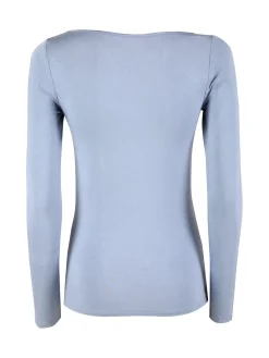 Sielei Maglia donna a maniche lunghe con scollo a barca