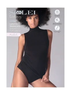 Sielei Maglia donna lupetto smanicata
