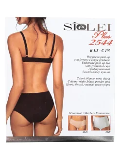 Sielei 2544 Reggiseno push up con ferretto COPPA B