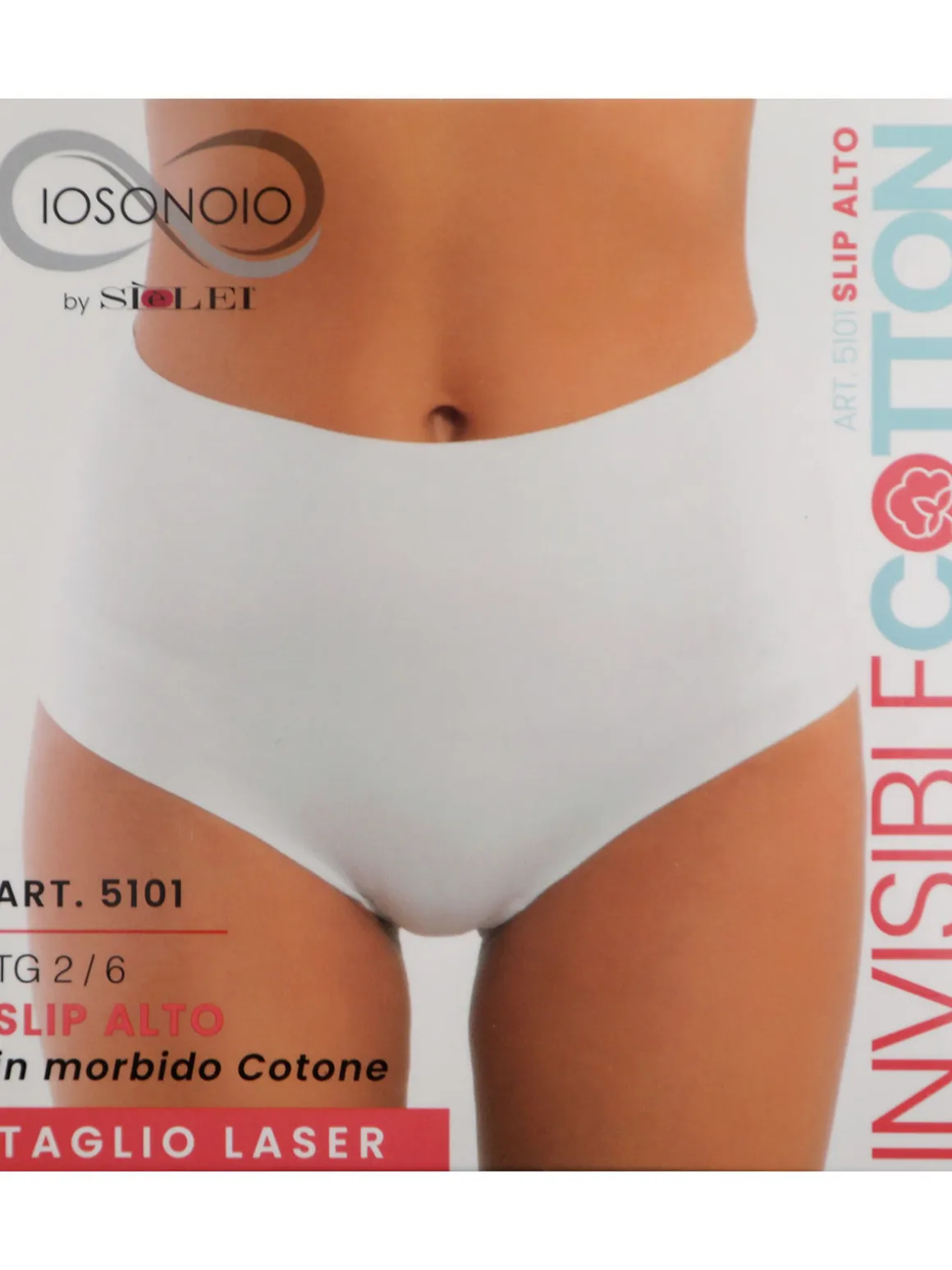 Sielei Slip alto in cotone taglio laser
