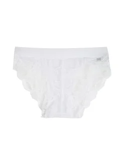 Sielei Slip donna taglio laser in cotone e pizzo