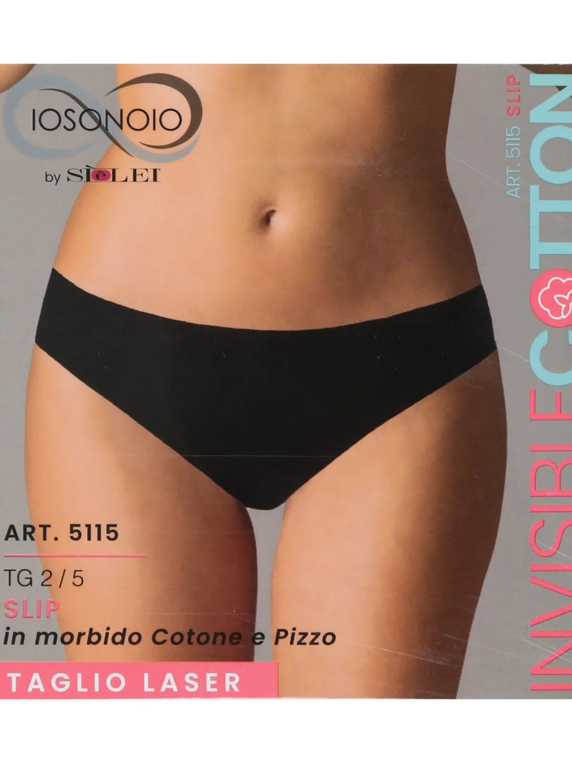 Sielei Slip donna taglio laser in cotone e pizzo