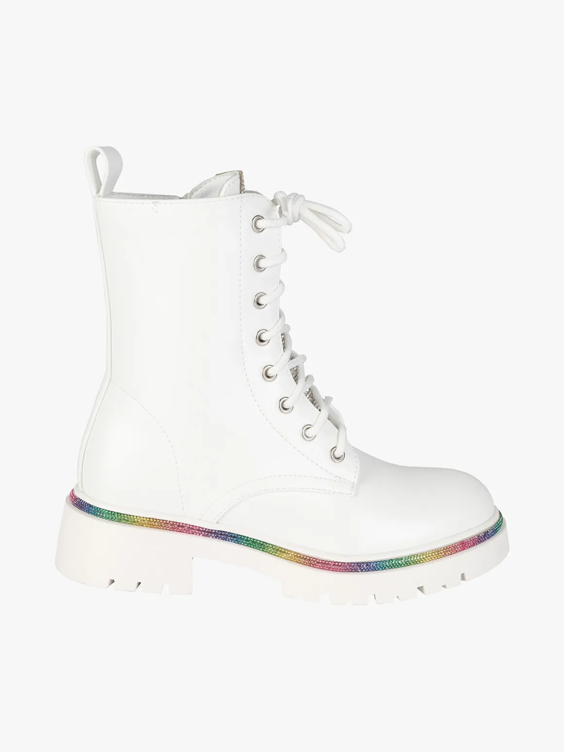 Sissi Miss Anfibi donna stringati con tacco e strass colorati