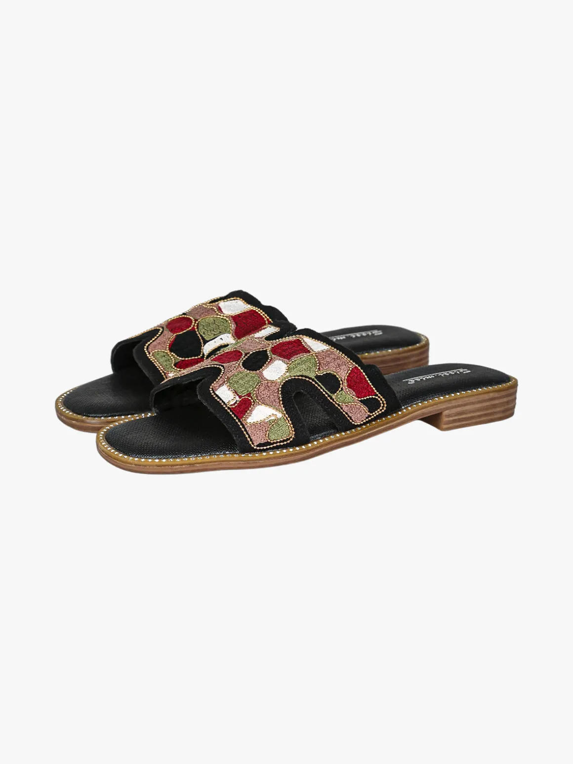 Sissi Miss Ciabatte basse da donna con fascia in tessuto - nero