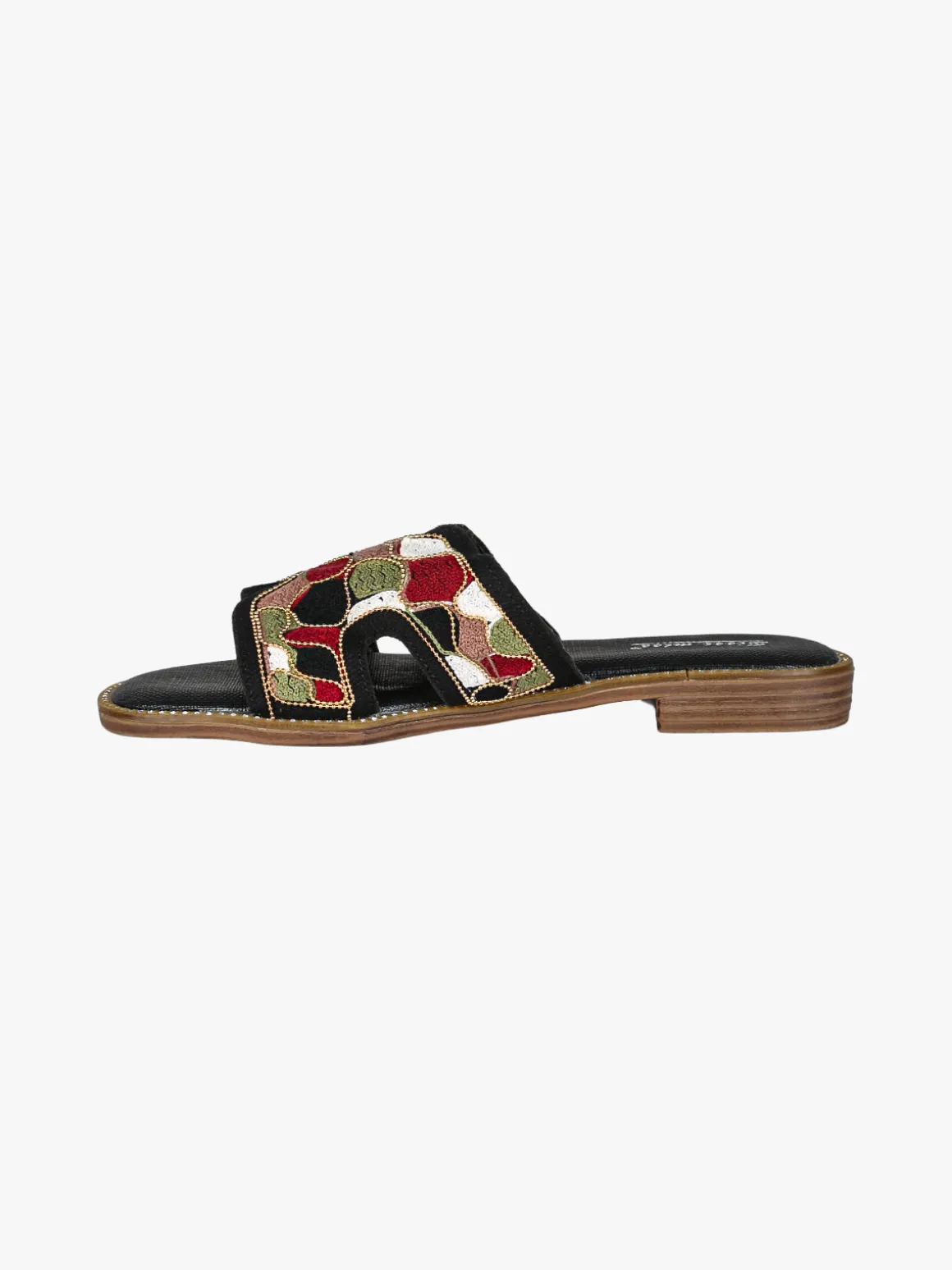 Sissi Miss Ciabatte basse da donna con fascia in tessuto - nero