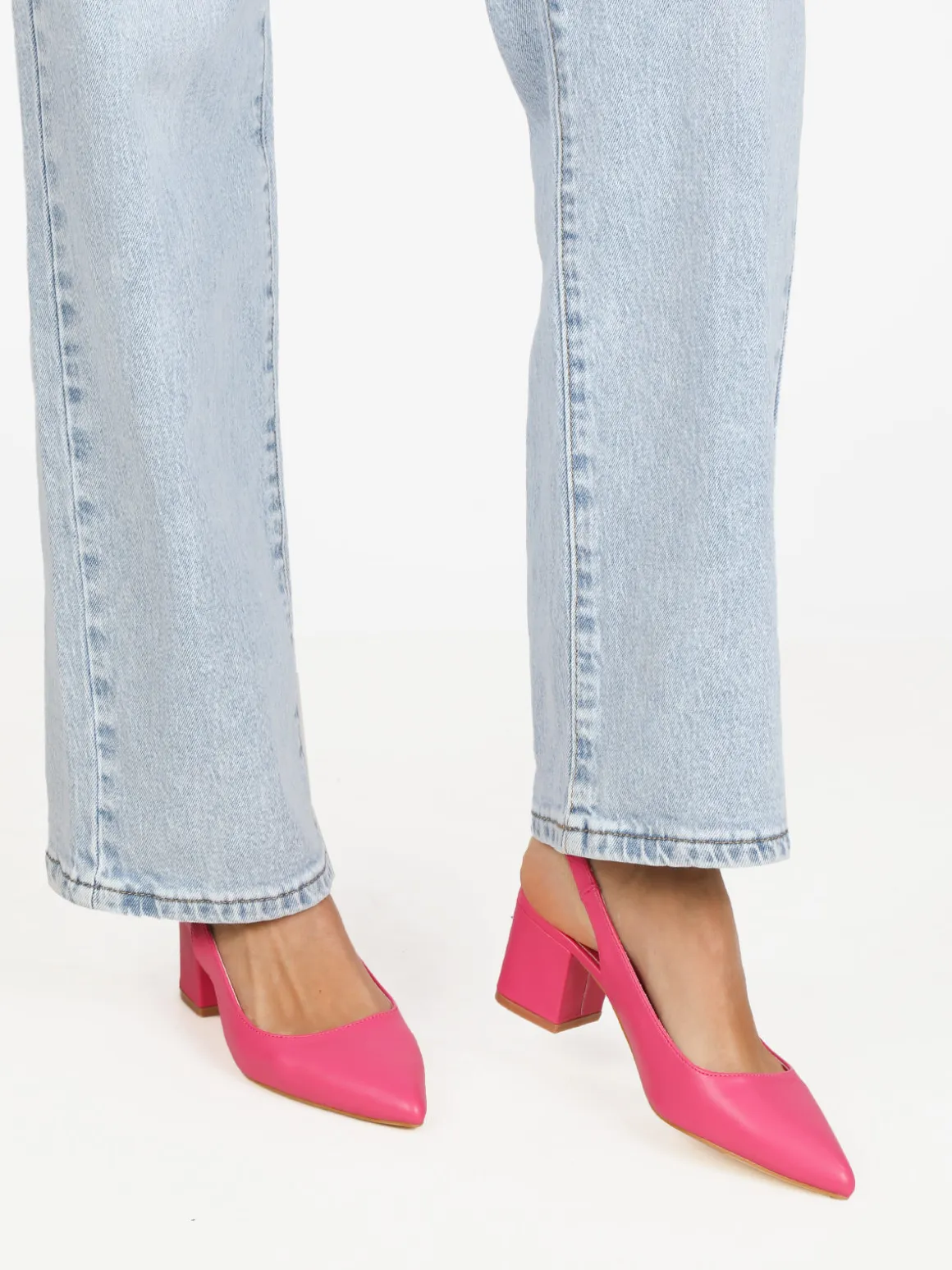 Sissi Miss Slingback donna a punta con cinturino alla caviglia con fibbia