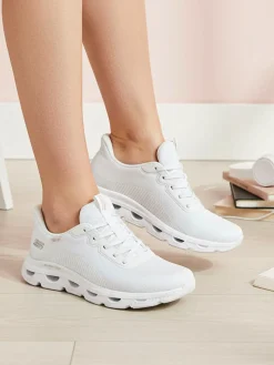 Skechers BOBS ARC WAVES Sneakers donna glide-step - bianco