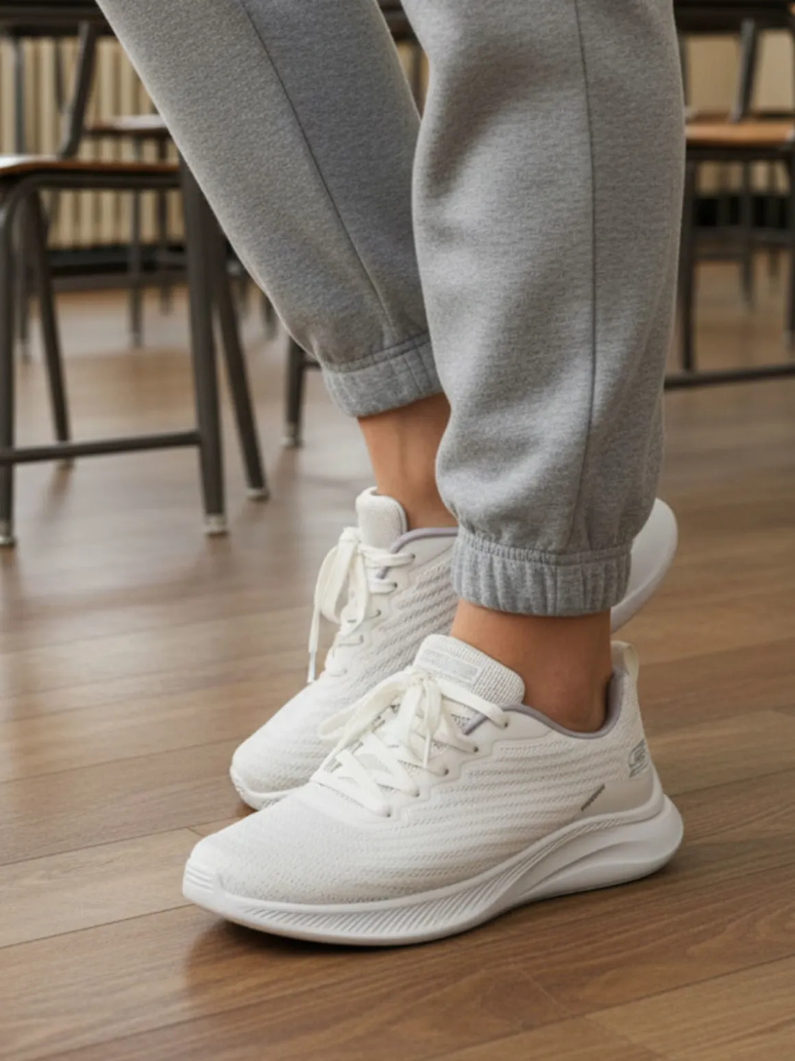 Skechers BOBS MODA FLEX Sneakers sportive da donna - panna