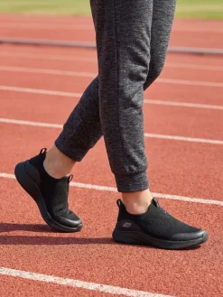 Skechers BOBS MODA FLEX Sneakers donna slip on - nero