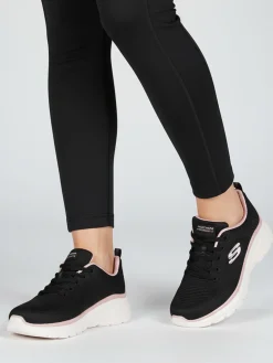 Skechers FASHION FIT 2.0 Moonlight glow Sneakers sportive da donna - nero