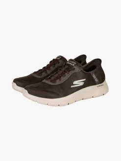 Skechers GO WALK FLEX SMOOTH Sneakers in pelle da uomo - marrone