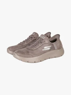 Skechers GO WALK FLEX Sneakers donna in pelle scamosciata - marrone