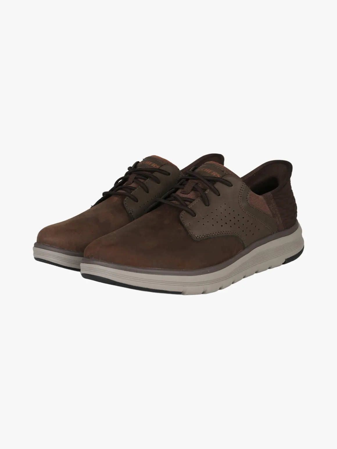 Skechers Orell Yates Scarpe in pelle da uomo - moro