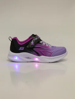 Skechers S-LIGHTS COLOR BREEZE Sneakers sportive da ragazza con luci - lilla