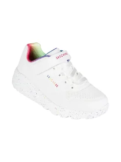 Skechers UNO LITE RAINBOW SPECKS Sneakers da bambina con strappo