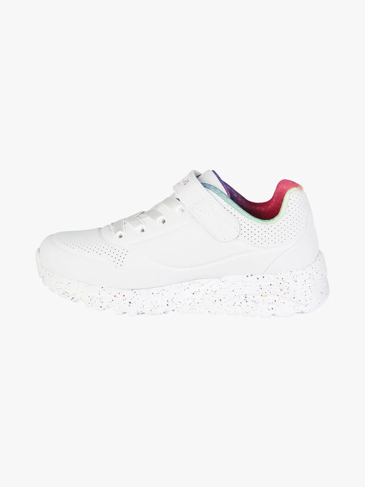 Skechers UNO LITE RAINBOW SPECKS Sneakers da bambina con strappo