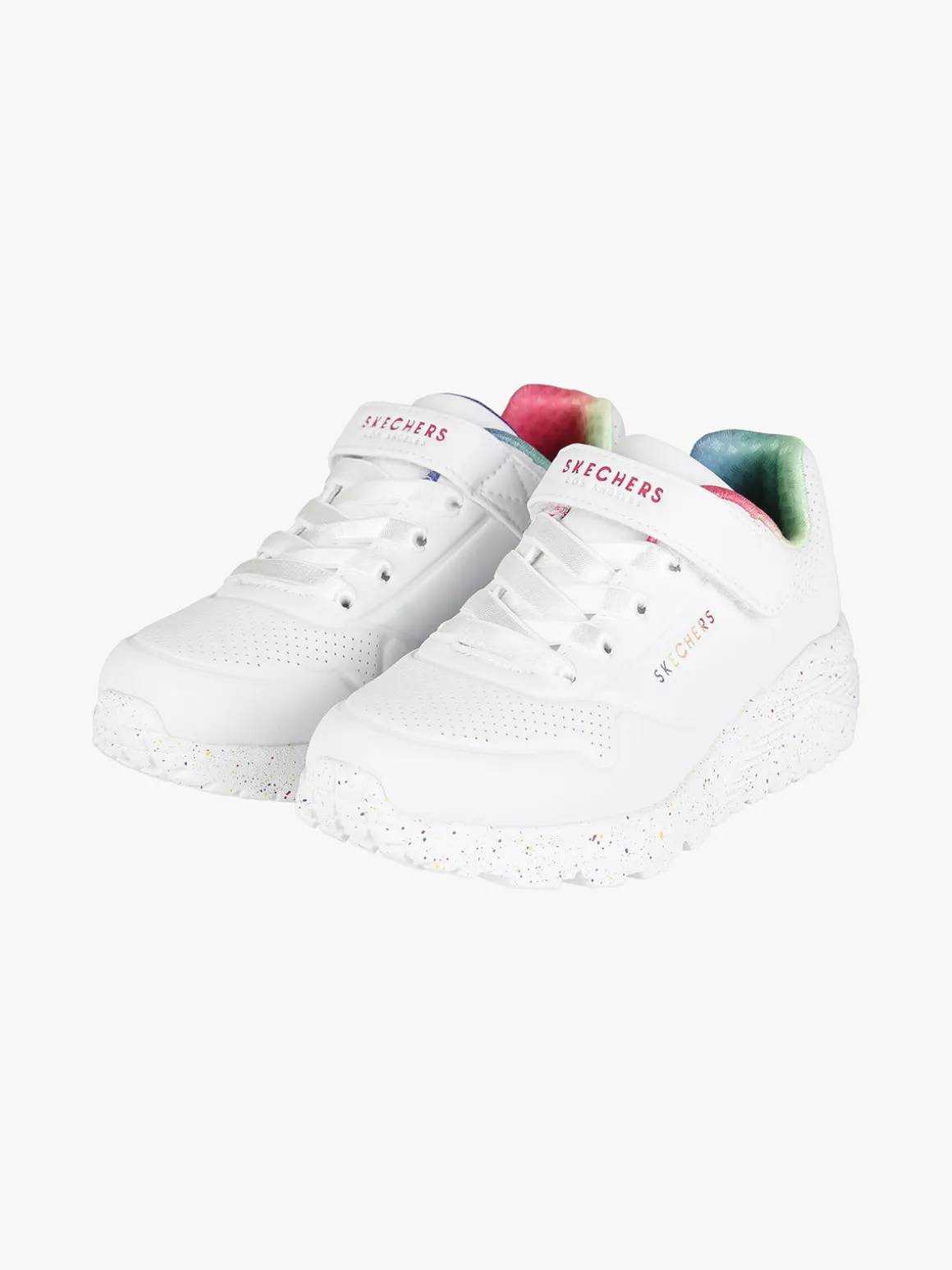 Skechers UNO LITE RAINBOW SPECKS Sneakers da bambina con strappo
