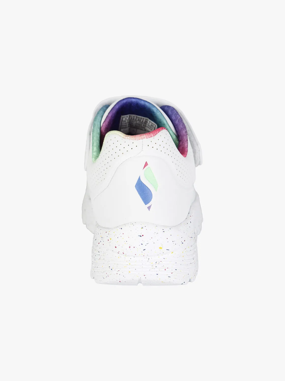 Skechers UNO LITE RAINBOW SPECKS Sneakers da bambina con strappo