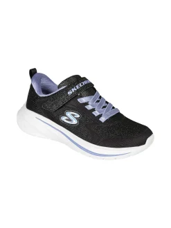 Skechers WAVE 92 Sneakers sportive da ragazza con strappo - nero