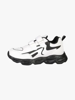 Skifidol Italian Brainrot Sneakers da ragazzo con luci e cinturini a strappo - bianco