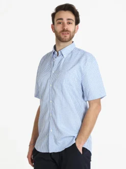 Sky Camicia da uomo manica corta a quadretti