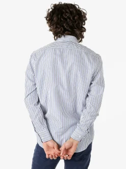 Sky Camicia da uomo rigata a maniche lunghe - multicolore