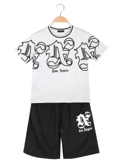 Small Gang Completo corto da ragazzo 2 pezzi con t-shirt e bermuda