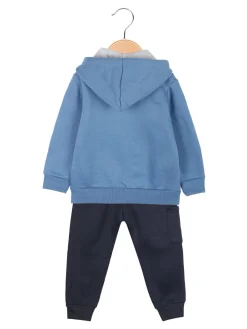 Small Gang Completo 3 pezzi da neonato con cappuccio e zip