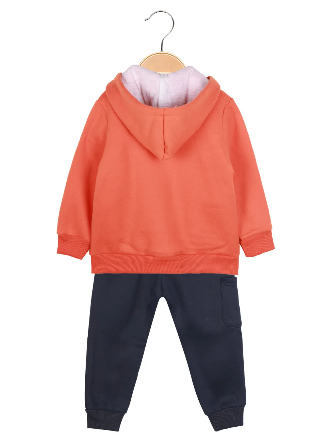 Small Gang Completo 3 pezzi da neonato con cappuccio e zip