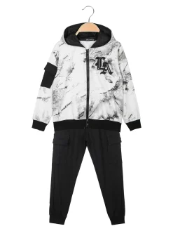 Small Gang Completo tuta 3 pezzi da bambino con cappuccio e zip